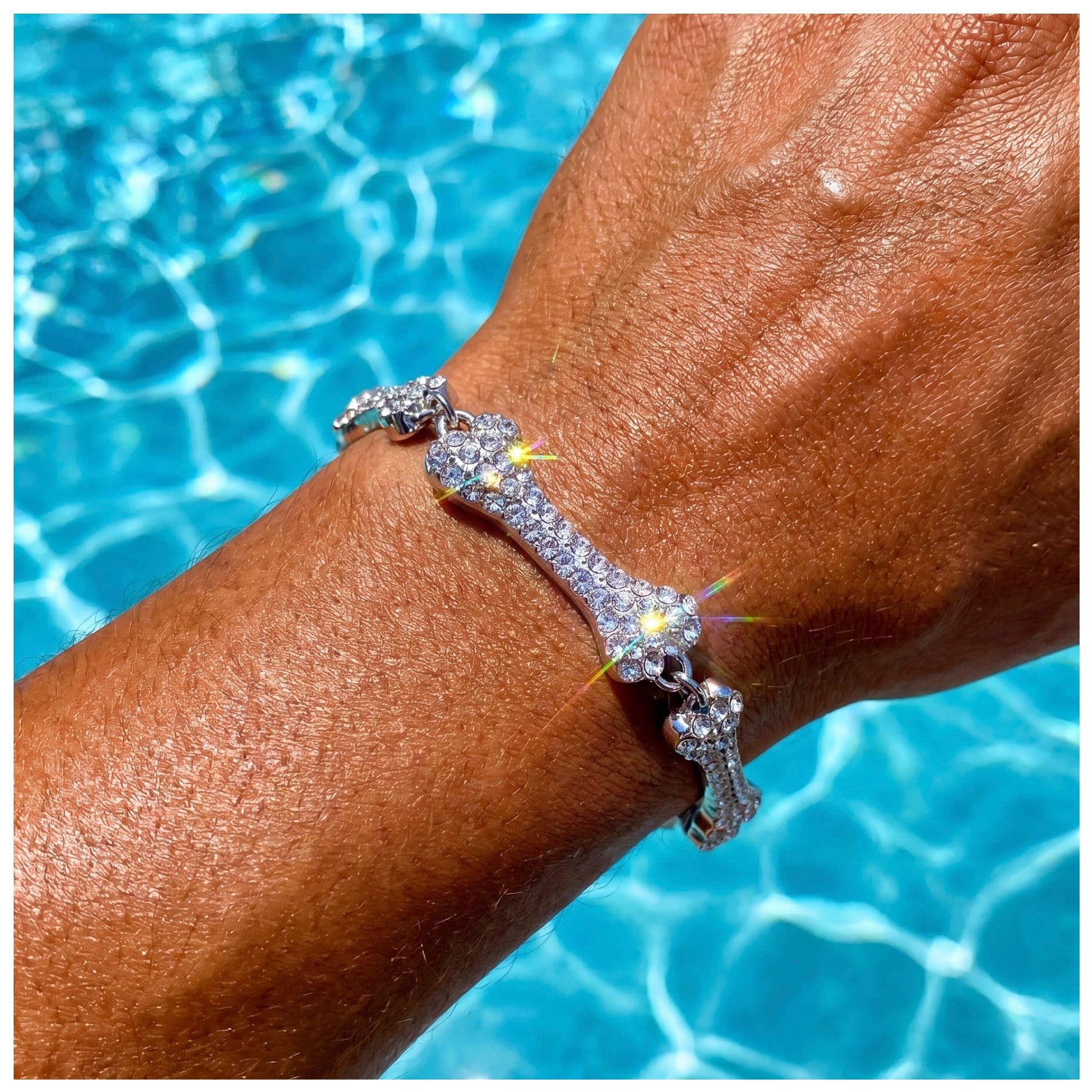 ICED OUT "BONES" ARMBAND - ICERAIN JEWELRY