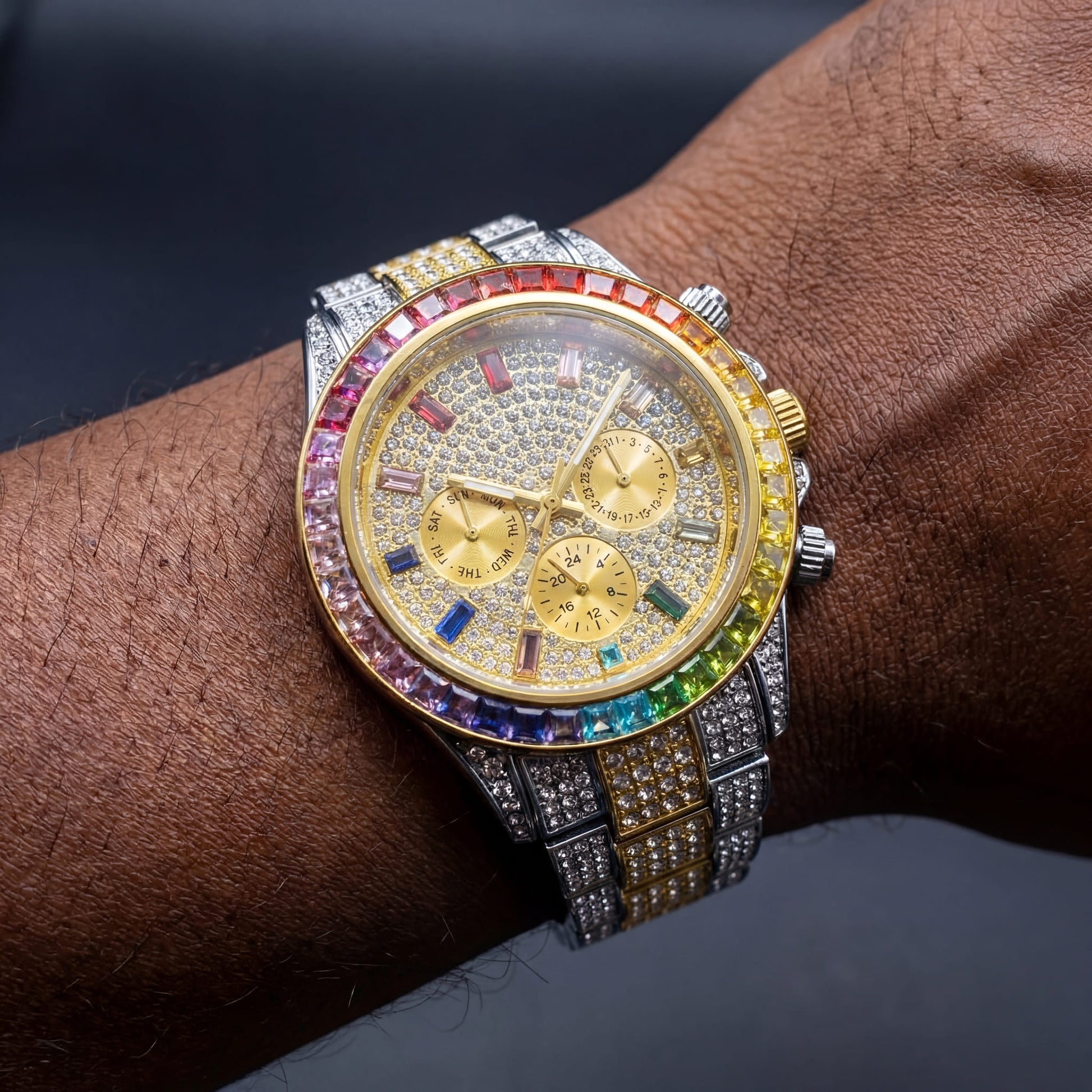 ICED OUT "SOLLINI" UHR - ICERAIN JEWELRY