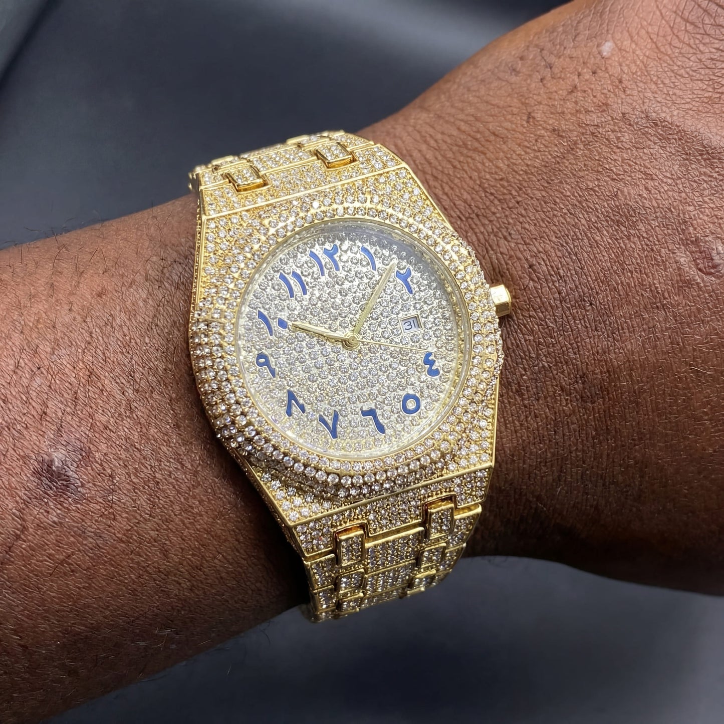 ICED OUT "ARABIC V2" UHR - ICERAIN JEWELRY