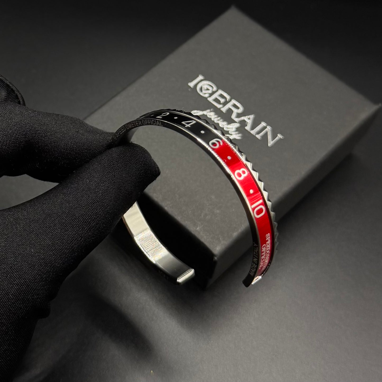 EDELSTAHL "ROLETTA" ARMREIF - ICERAIN JEWELRY