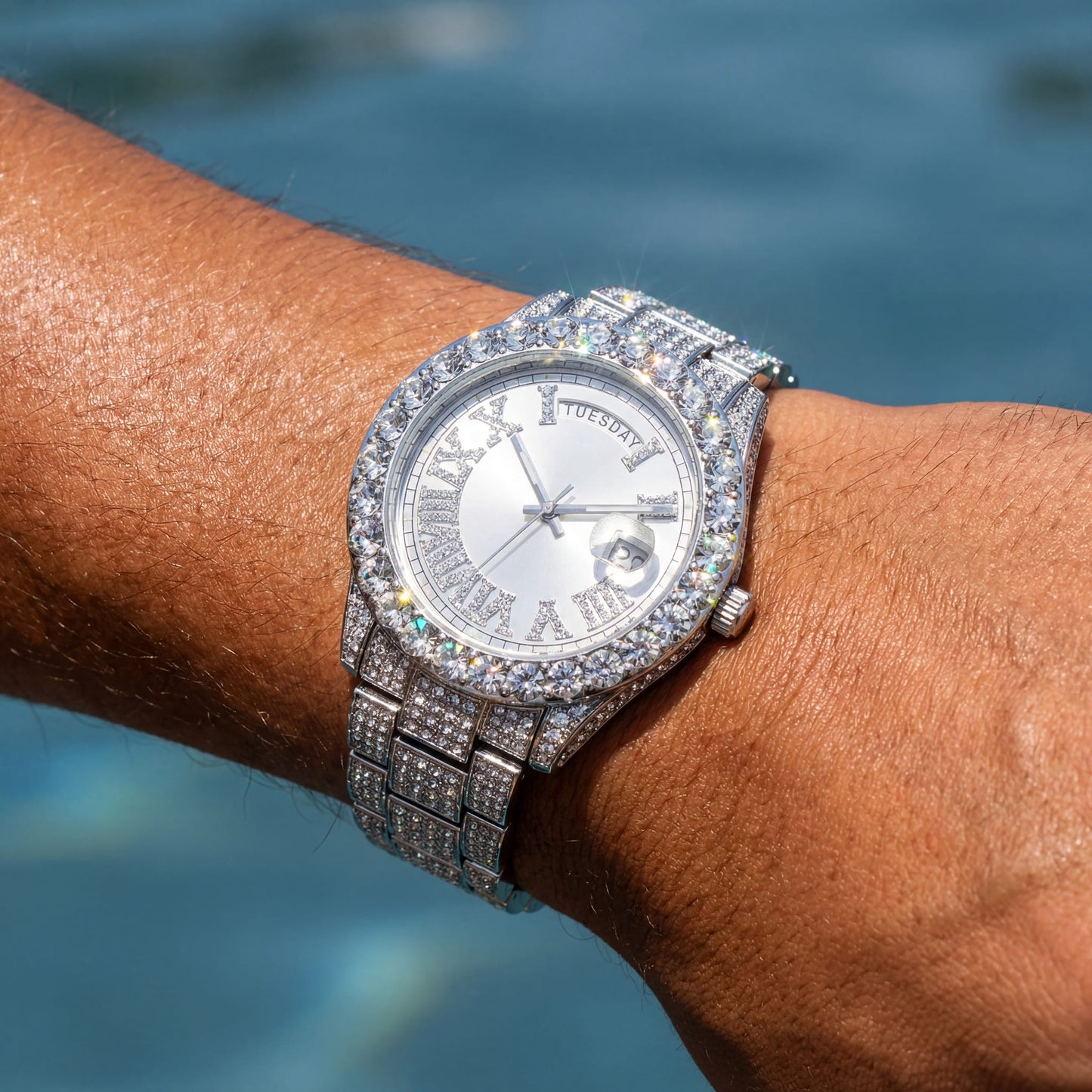 ICED OUT "LEHMING" UHR - ICERAIN JEWELRY