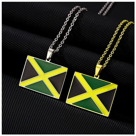 EDELSTAHL "JAMAICA FLAG" LÄNDERKETTE - ICERAIN JEWELRY