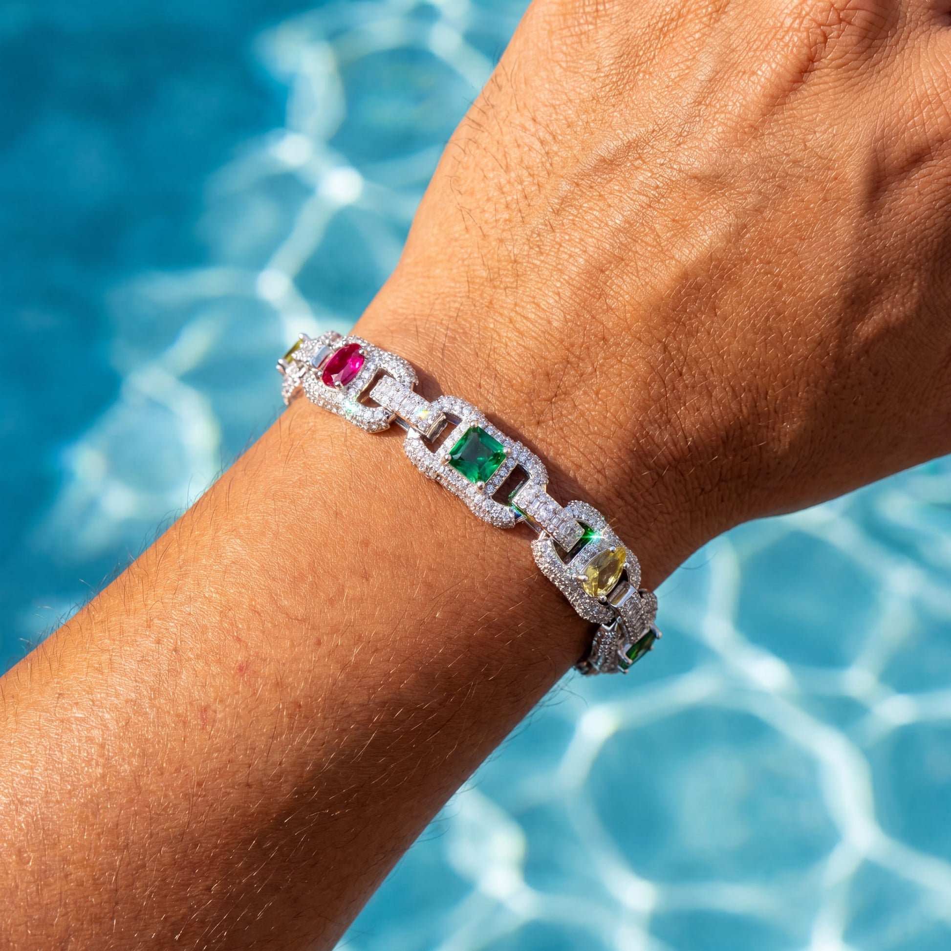 ICED OUT "TEAR" ARMBAND - ICERAIN JEWELRY