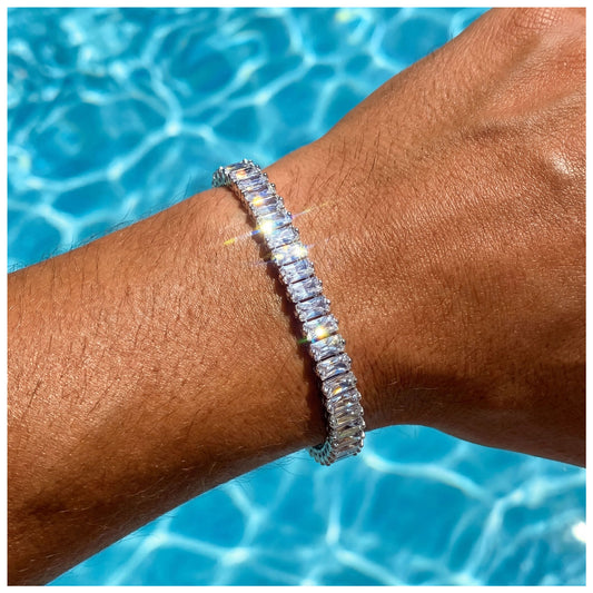 ICED OUT 5MM "SILVER SHINO" ARMBAND - ICERAIN JEWELRY