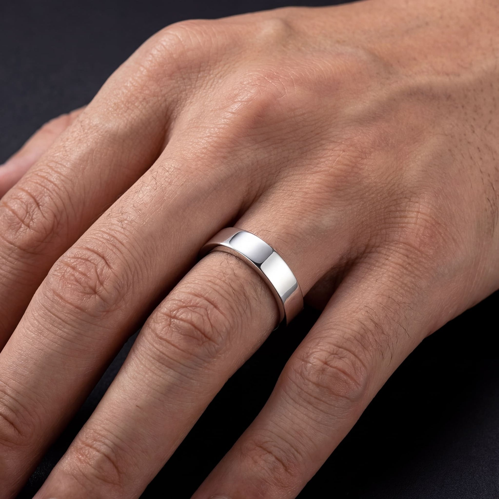 PERSONALISIERTER 925S SILVER "ENGAGEMENT" RING - ICERAIN JEWELRY