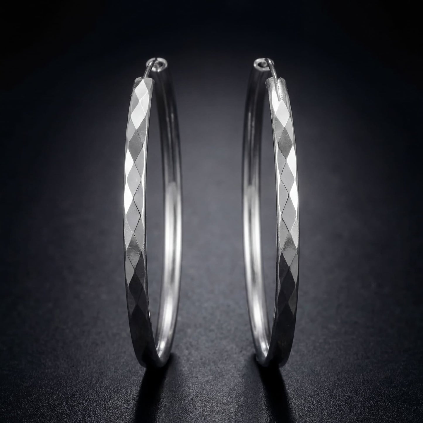 925S SILVER "HOOP V2" OHRRINGE - ICERAIN JEWELRY