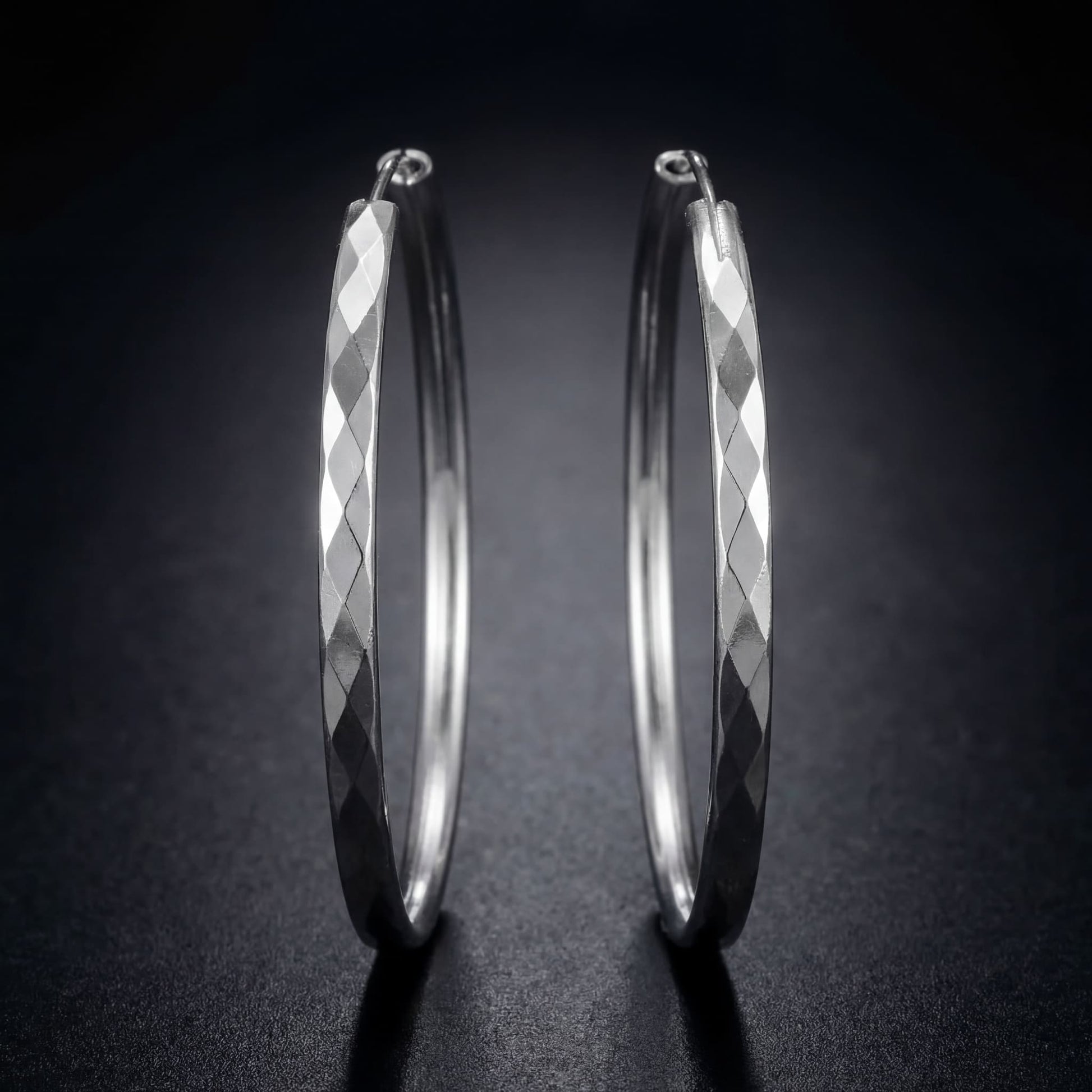 925S SILVER "HOOP V2" OHRRINGE - ICERAIN JEWELRY