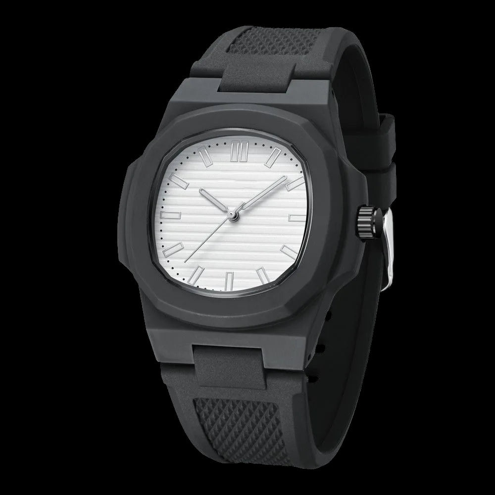 Luxus Designer Silikon "Black Wrist" Uhr