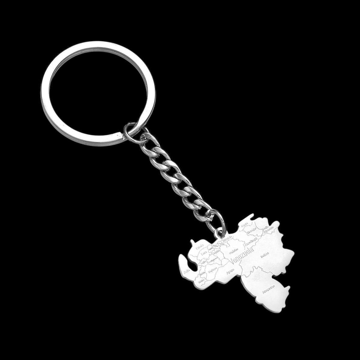 EDELSTAHL "VENEZUELA V2" SCHLÜSSELANHÄNGER - ICERAIN JEWELRY