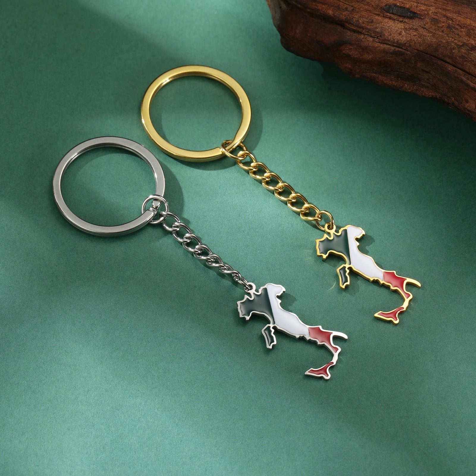 EDELSTAHL "ITALY" SCHLÜSSELANHÄNGER - ICERAIN JEWELRY