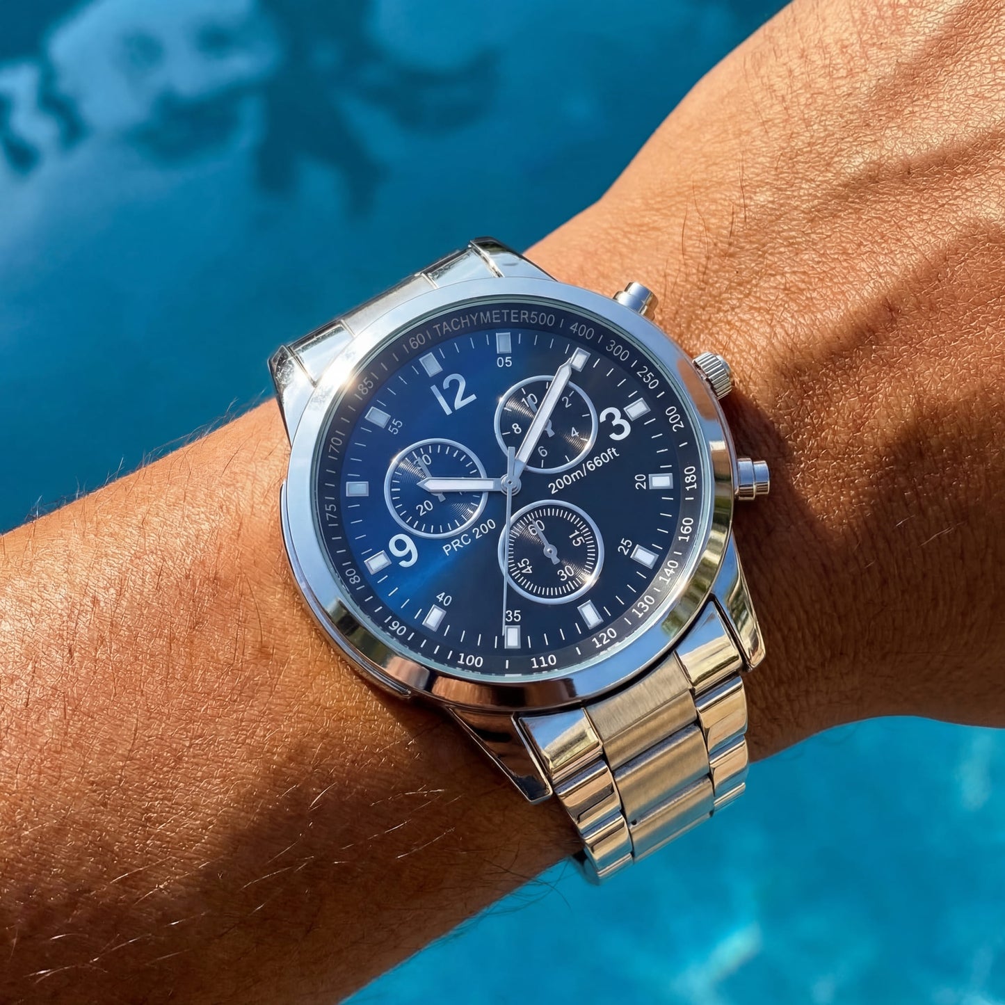 EDELSTAHL "BEDIGARL" UHR - ICERAIN JEWELRY