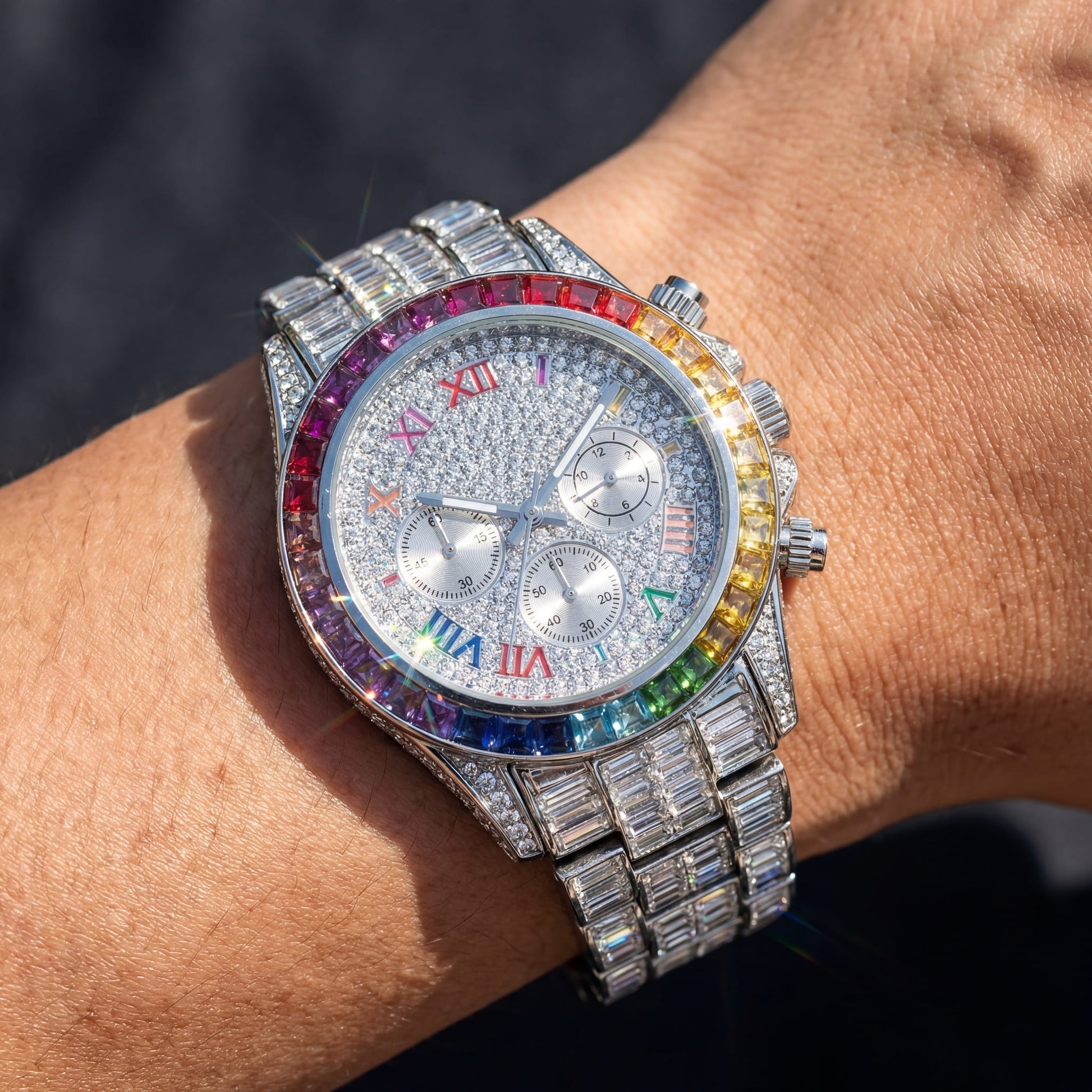ICED OUT "MOSAIC V2" UHR - ICERAIN JEWELRY