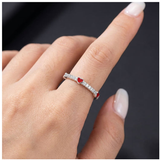 ICED OUT "RED EMELS" RING - ICERAIN JEWELRY