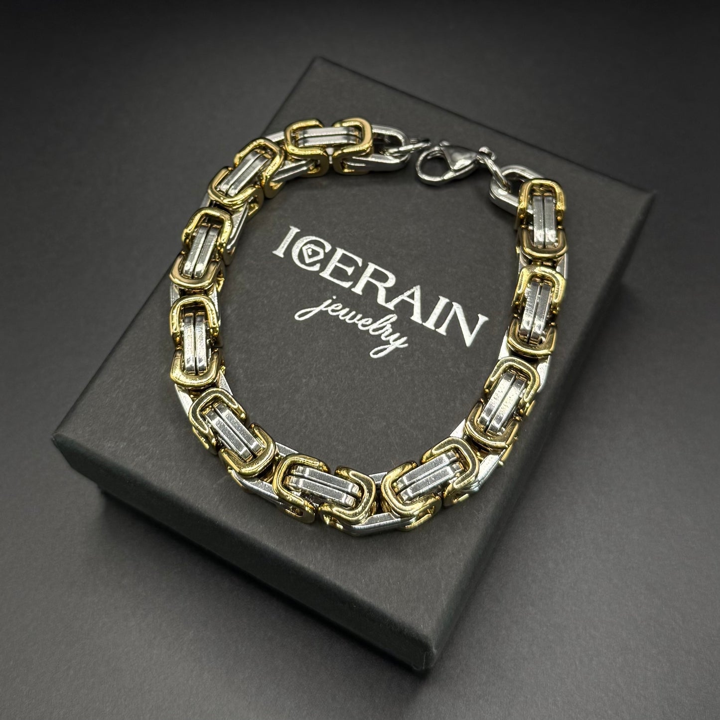 EDELSTAHL 8MM "KING" ARMBAND - ICERAIN JEWELRY