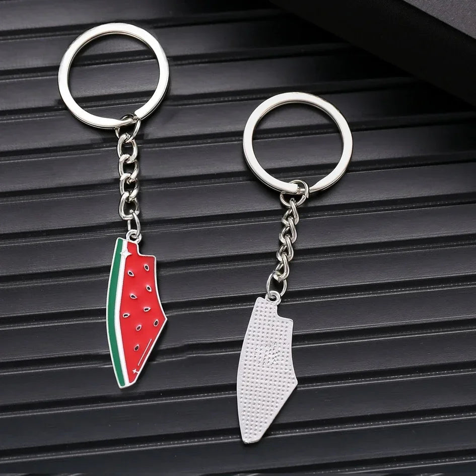 EDELSTAHL "WATERMELON" SCHLÜSSELANHÄNGER - ICERAIN JEWELRY