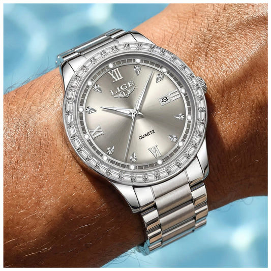 EDELSTAHL "ROYALITY" UHR - ICERAIN JEWELRY