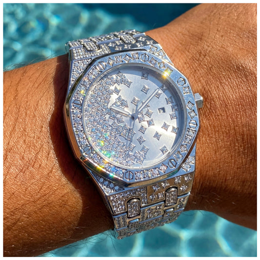 ICED OUT "SPLITERIO" UHR - ICERAIN JEWELRY