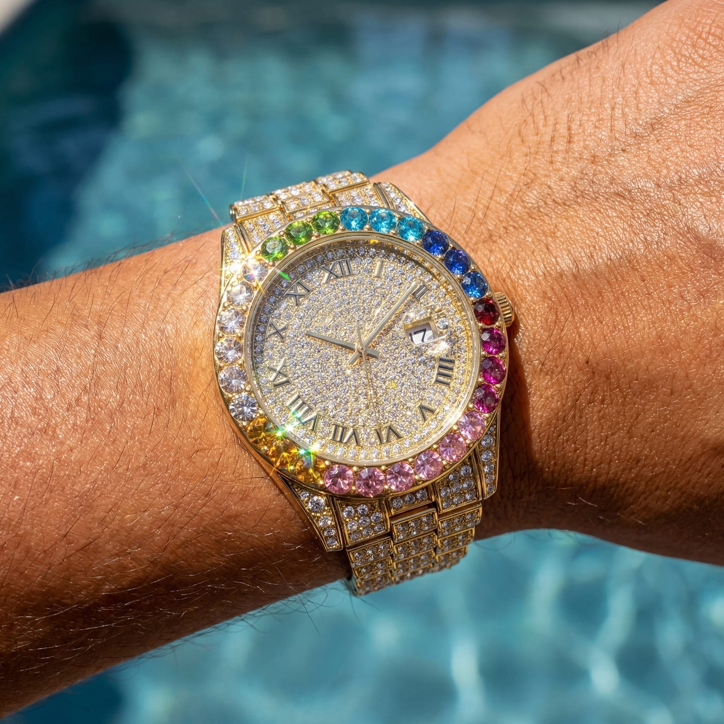 ICED OUT "PITACOLLI" UHR - ICERAIN JEWELRY