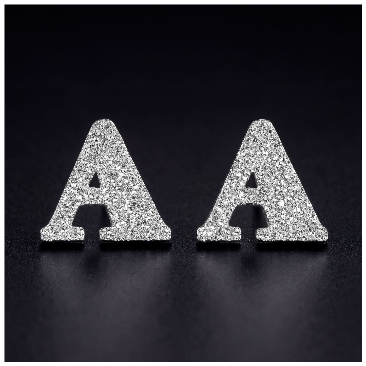 PERSONALISIERTE ICED OUT ANFANGSBUCHSTABEN "SPARK" OHRRINGE - ICERAIN JEWELRY