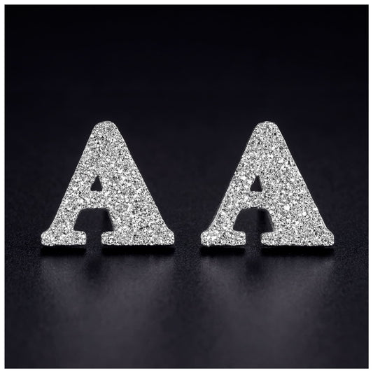 PERSONALISIERTE ICED OUT ANFANGSBUCHSTABEN "SPARK" OHRRINGE - ICERAIN JEWELRY