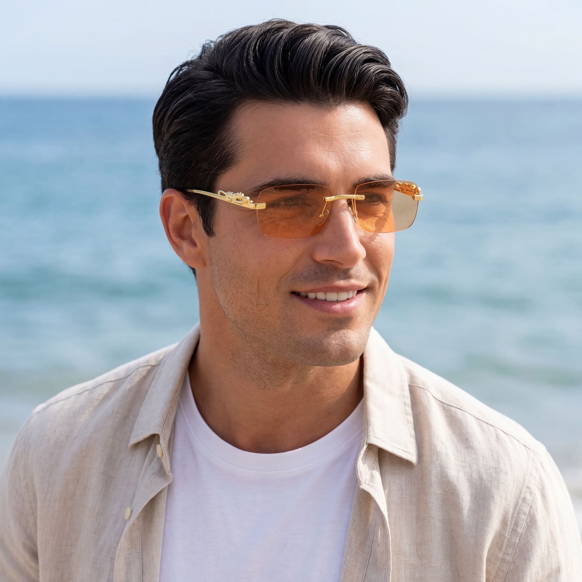 EDELSTAHL "LEOPARDO V2" SONNENBRILLE - ICERAIN JEWELRY