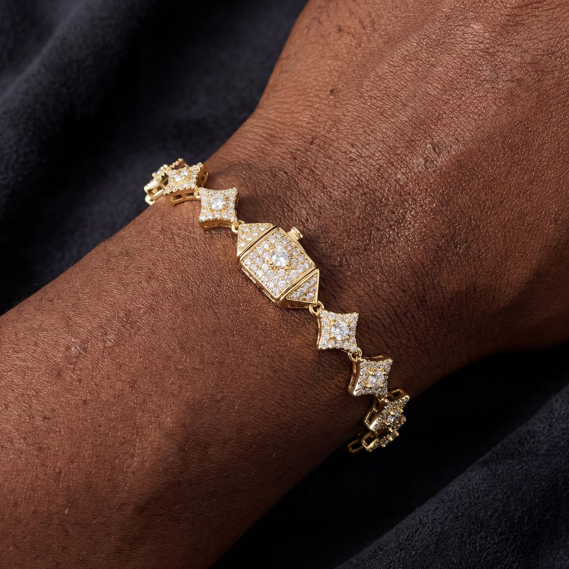 ICED OUT 10MM "DRAGO" ARMBAND - ICERAIN JEWELRY