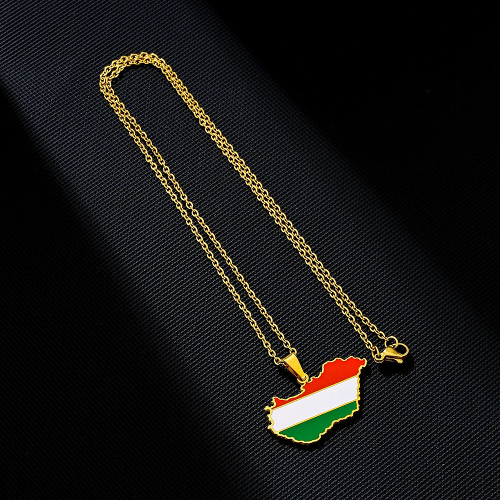 EDELSTAHL "HUNGARY" LÄNDERKETTE - ICERAIN JEWELRY