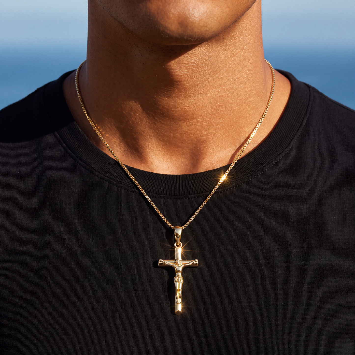 925S SILVER "JESUS" KETTE - ICERAIN JEWELRY