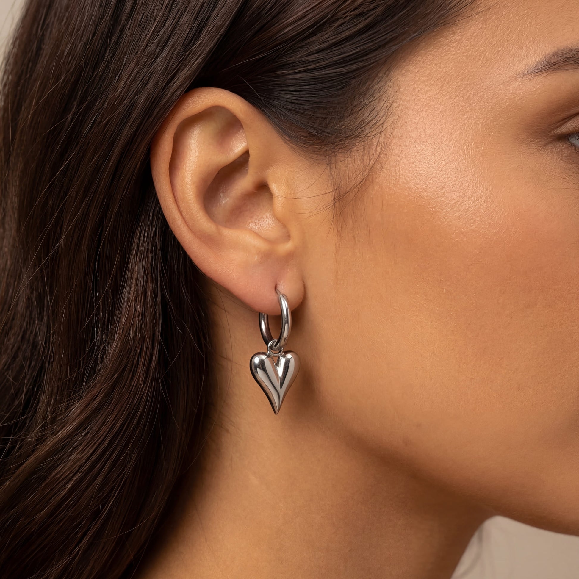 EDELSTAHL "HEART V2" OHRRINGE - ICERAIN JEWELRY