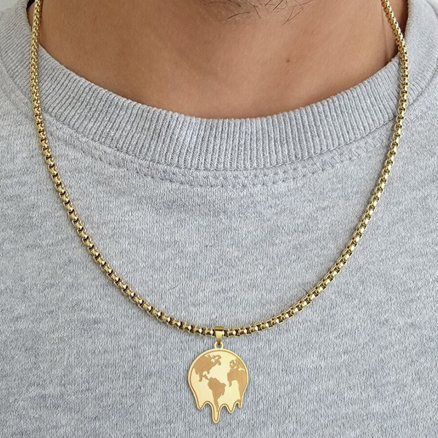 EDELSTAHL "WORLD 999" KETTE - ICERAIN JEWELRY