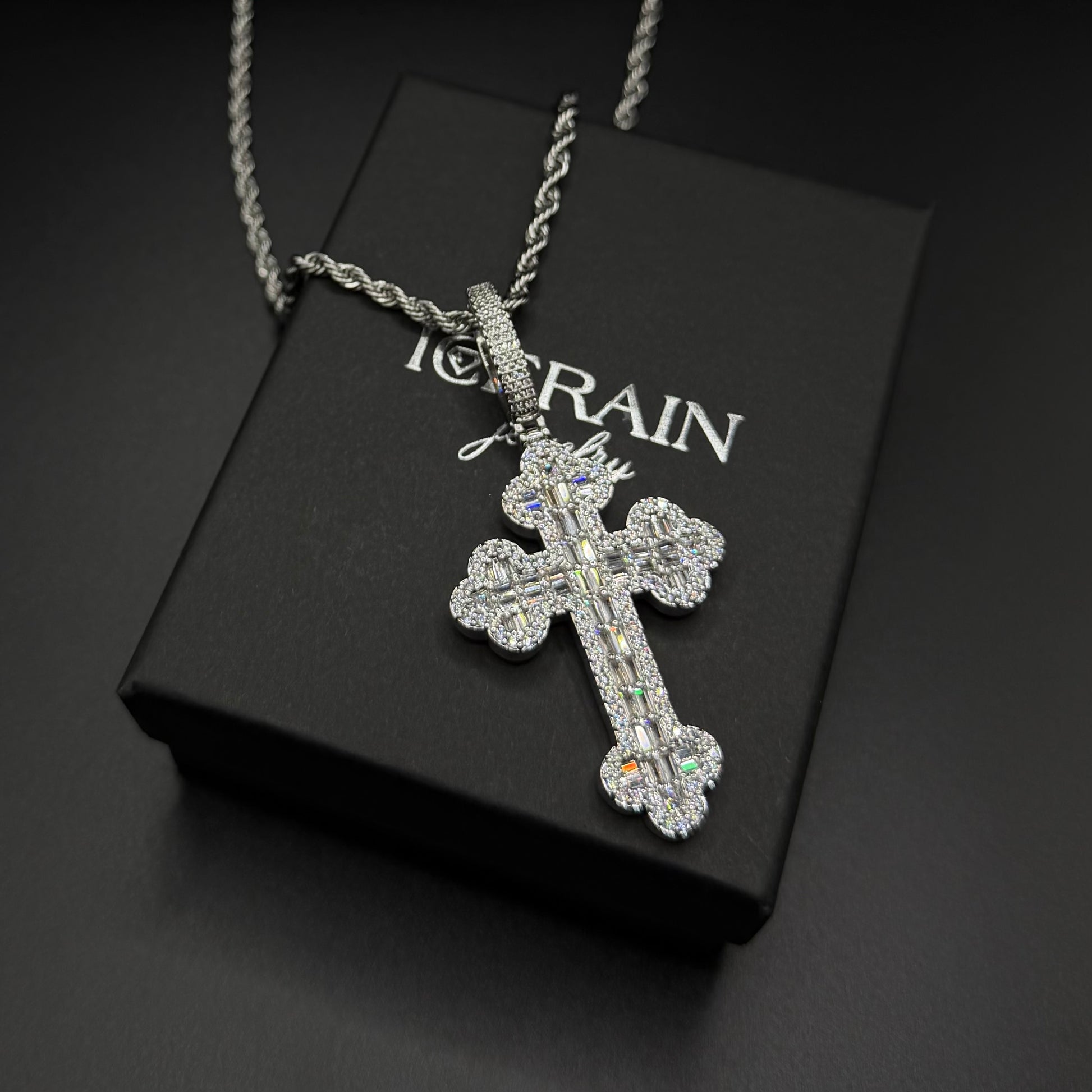ICED OUT "CROSS V2" KETTE - ICERAIN JEWELRY