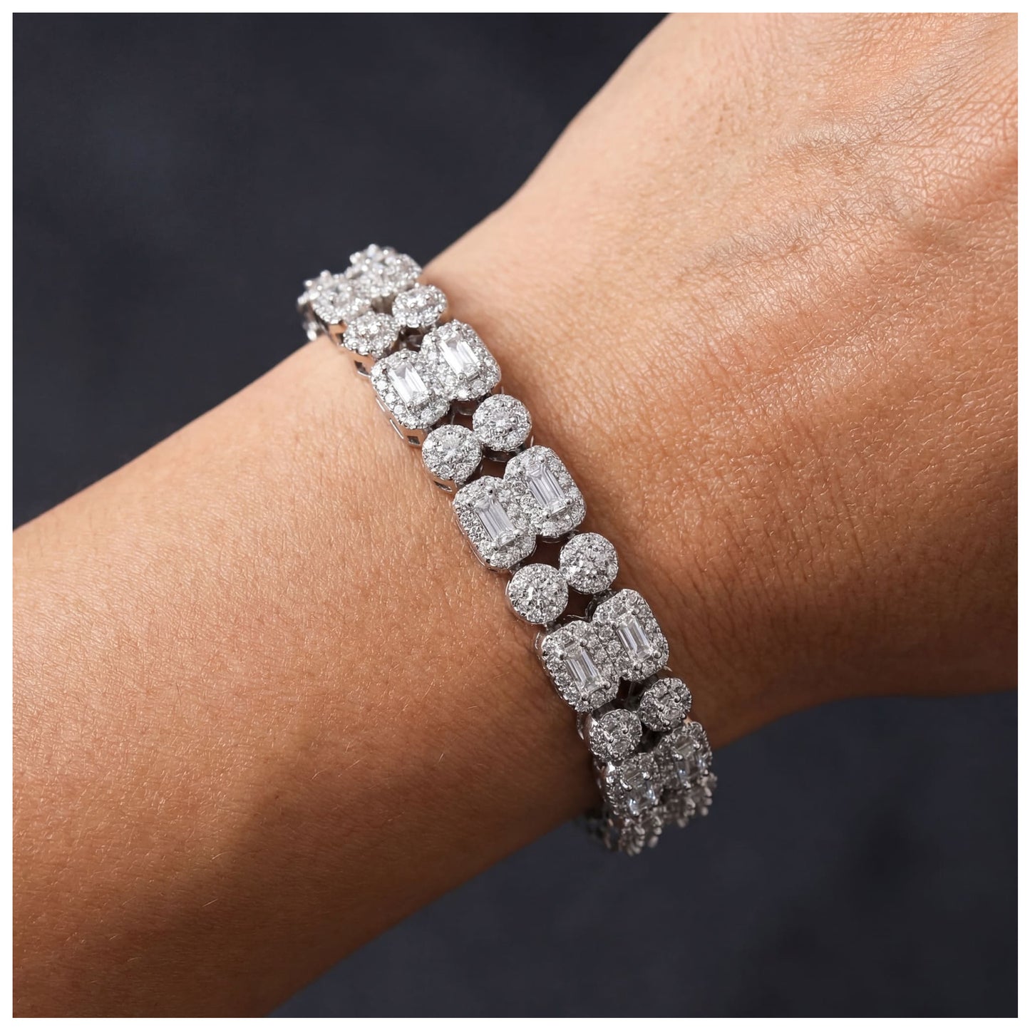 ICED OUT 10MM "DOUBLIX CUBAN" ARMBAND - ICERAIN JEWELRY