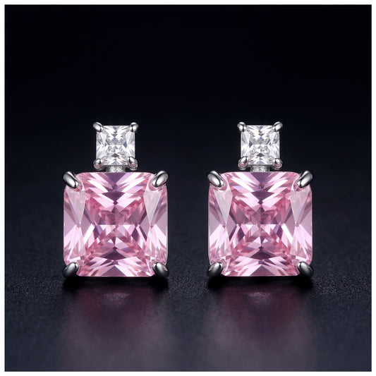 ICED OUT "PINK PRINZESKO" OHRRINGE - ICERAIN JEWELRY