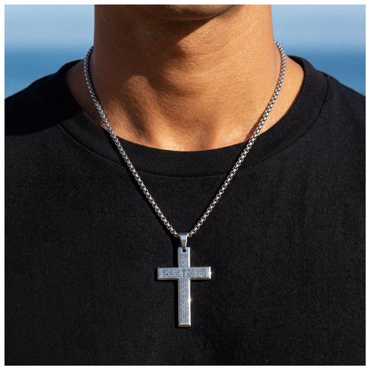 EDELSTAHL "AMEN CROSS V2" KETTE - ICERAIN JEWELRY