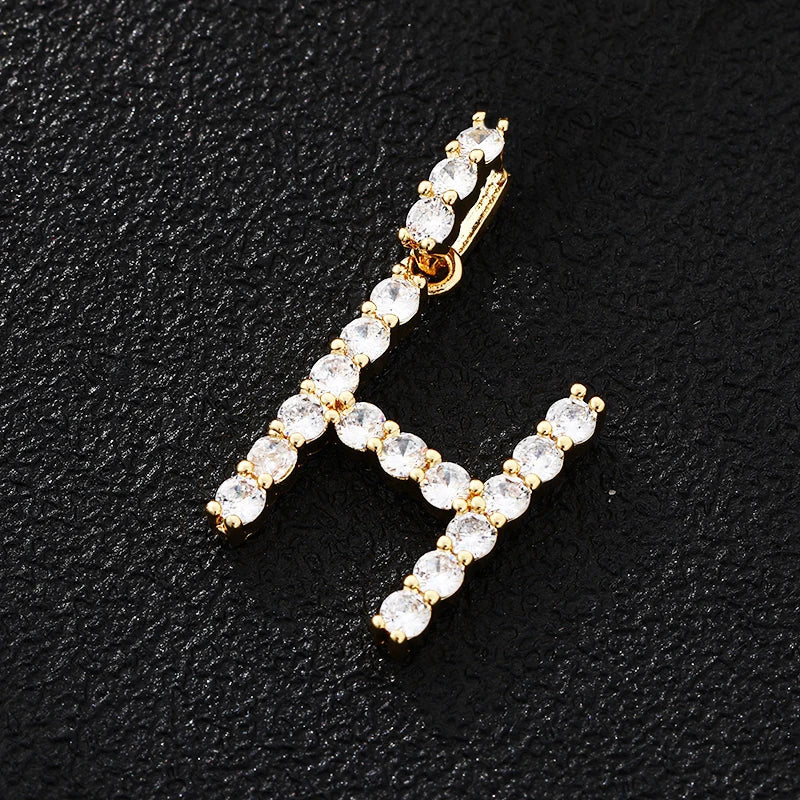 PERSONALISIERTER ICED OUT ANFANGSBUCHSTABE "SI" CHARM - ICERAIN JEWELRY