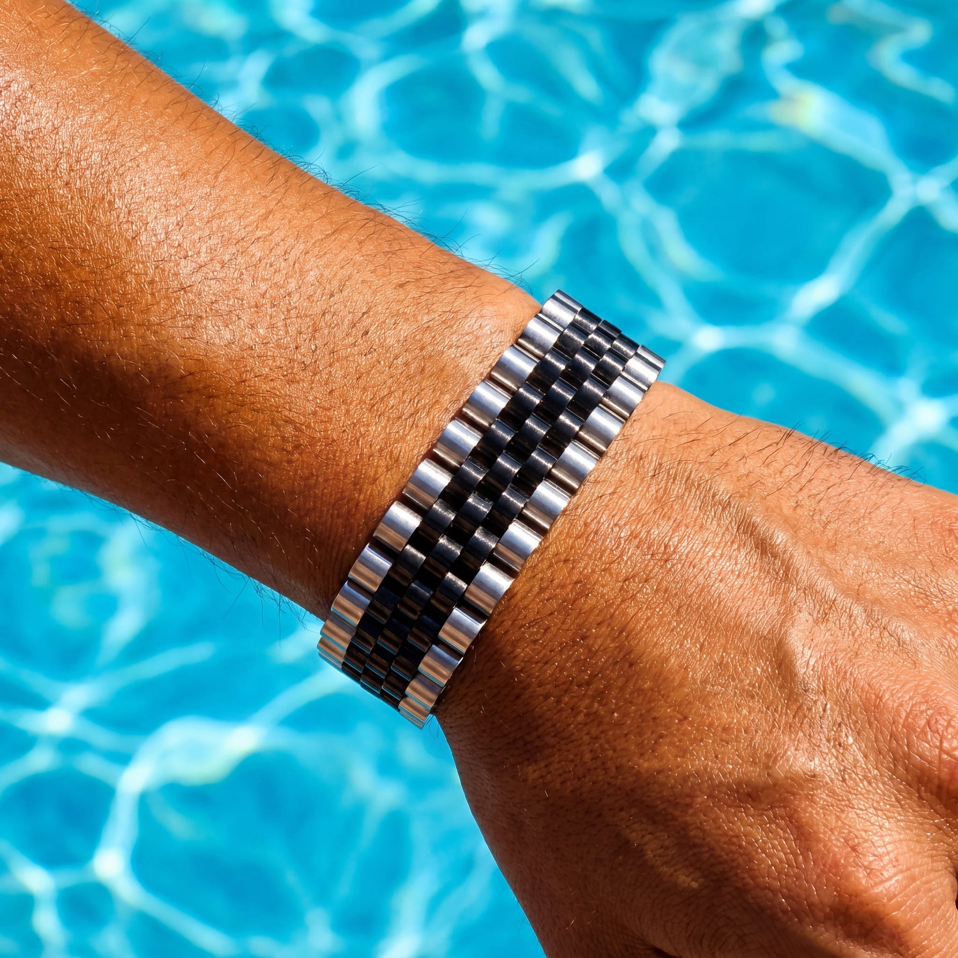 EDELSTAHL 15MM "JUBILEE" ARMBAND - ICERAIN JEWELRY