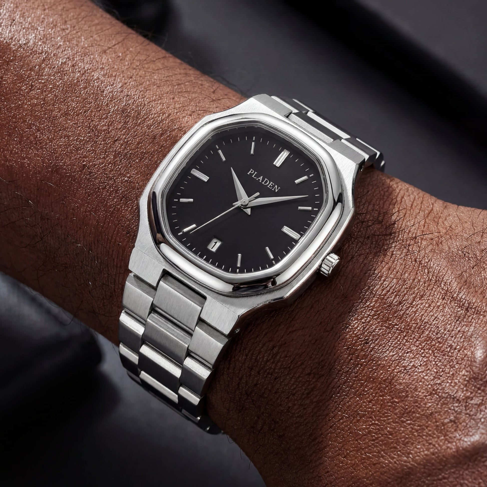 EDELSTAHL "WHOLARS" UHR - ICERAIN JEWELRY