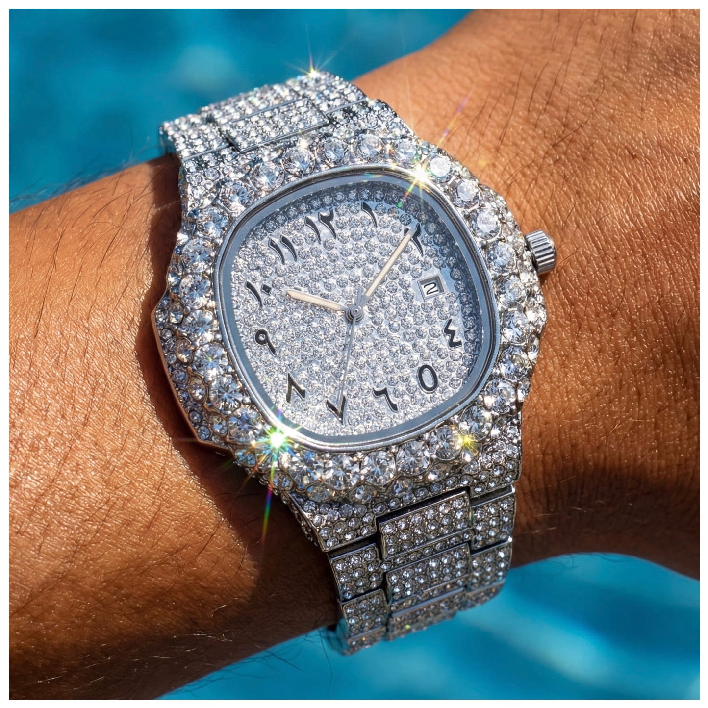 ICED OUT "ARABIC SCINTILLARE" UHR - ICERAIN JEWELRY