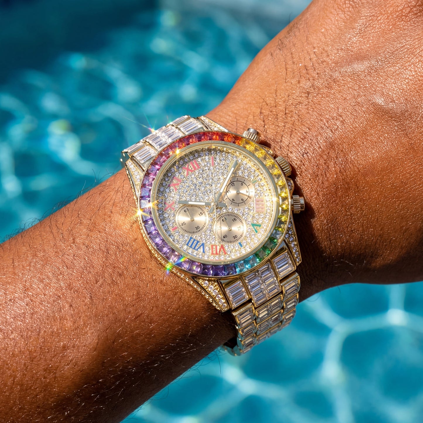 ICED OUT "MOSAIC V2" UHR - ICERAIN JEWELRY