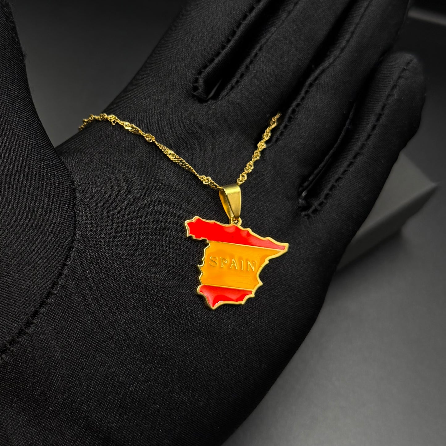 EDELSTAHL "SPAIN" LÄNDERKETTE - ICERAIN JEWELRY