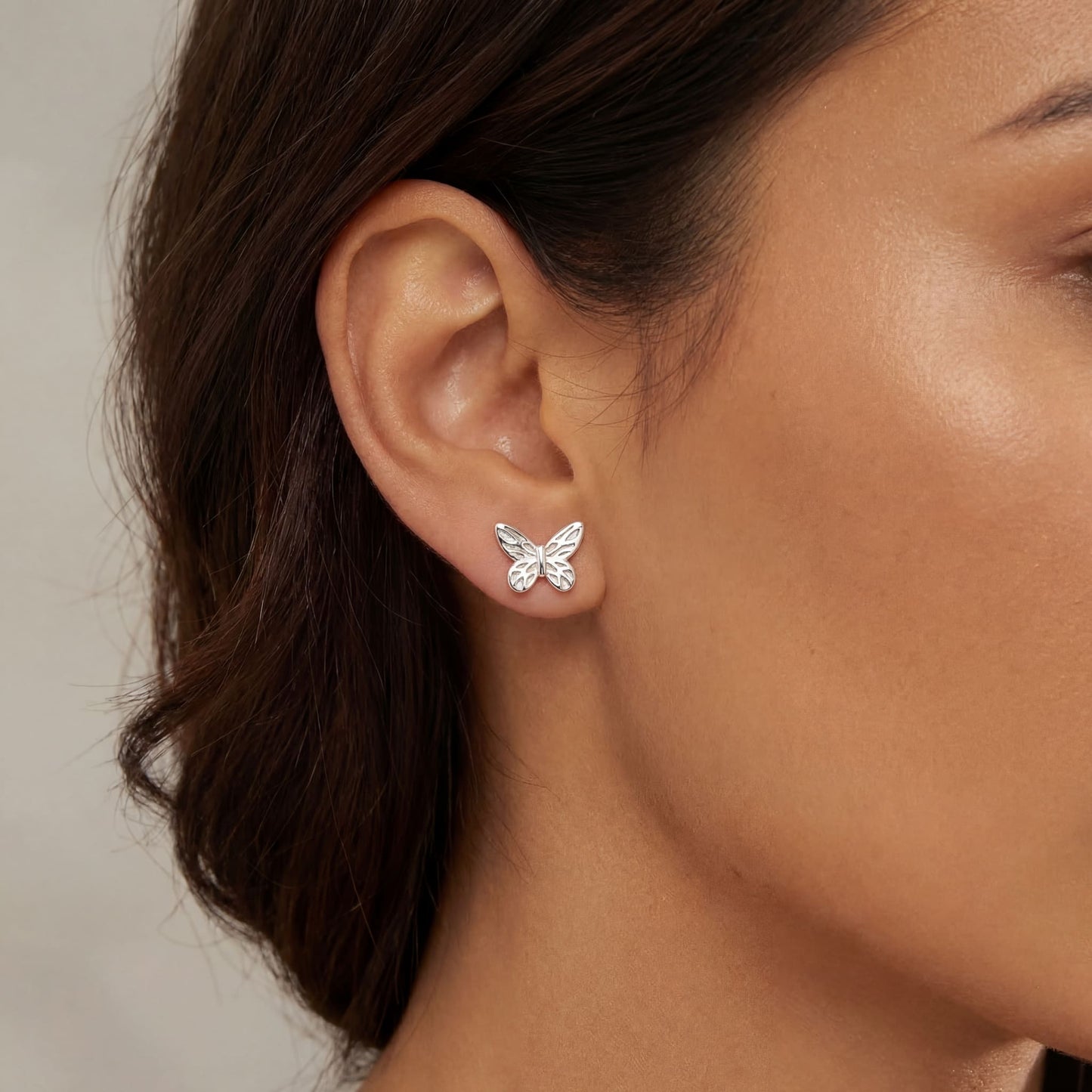925S SILVER "BUTTERFLY" OHRRINGE - ICERAIN JEWELRY