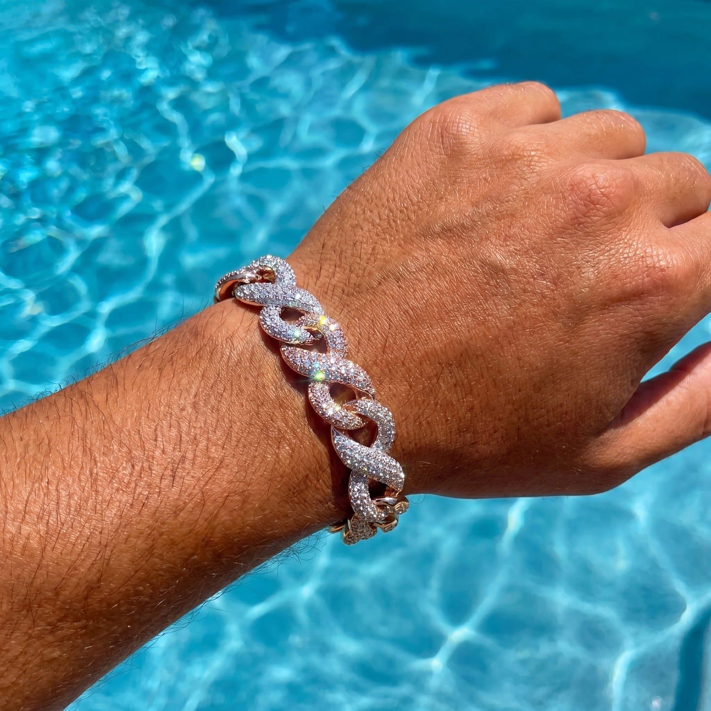 ICED OUT "CUBAN INFINITY" ARMBAND - ICERAIN JEWELRY