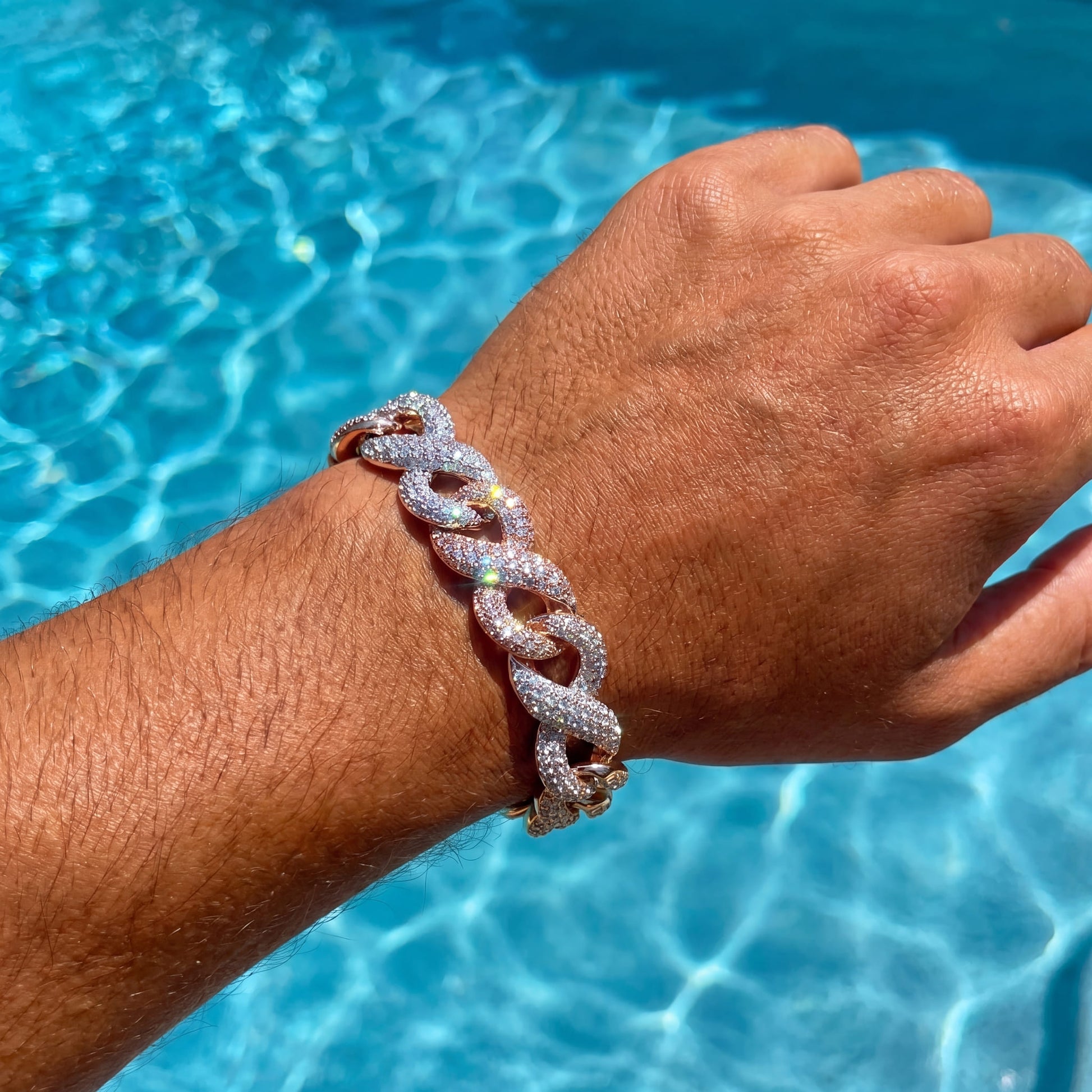 ICED OUT "CUBAN INFINITY" ARMBAND - ICERAIN JEWELRY