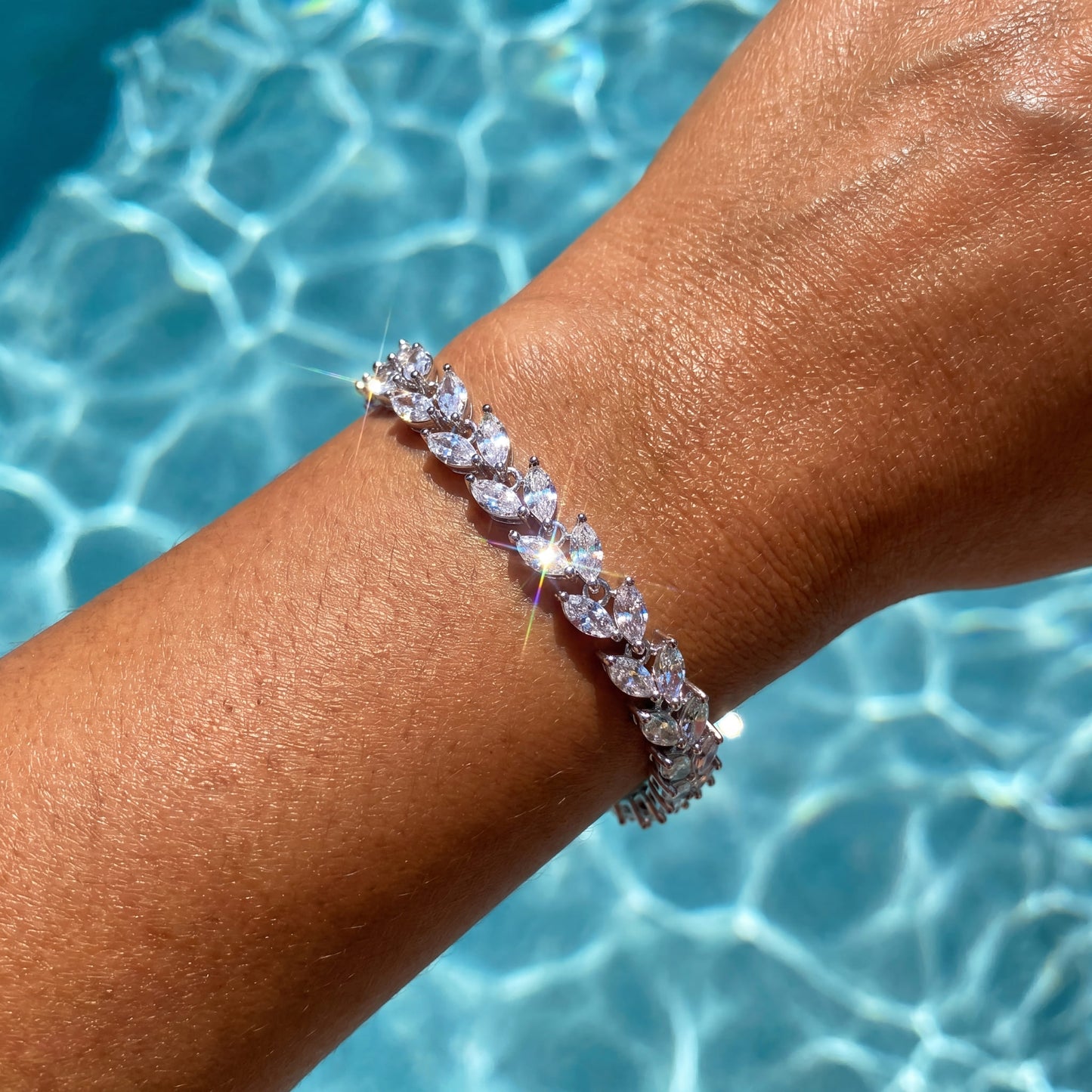 ICED OUT "FLOWER" ARMBAND - ICERAIN JEWELRY