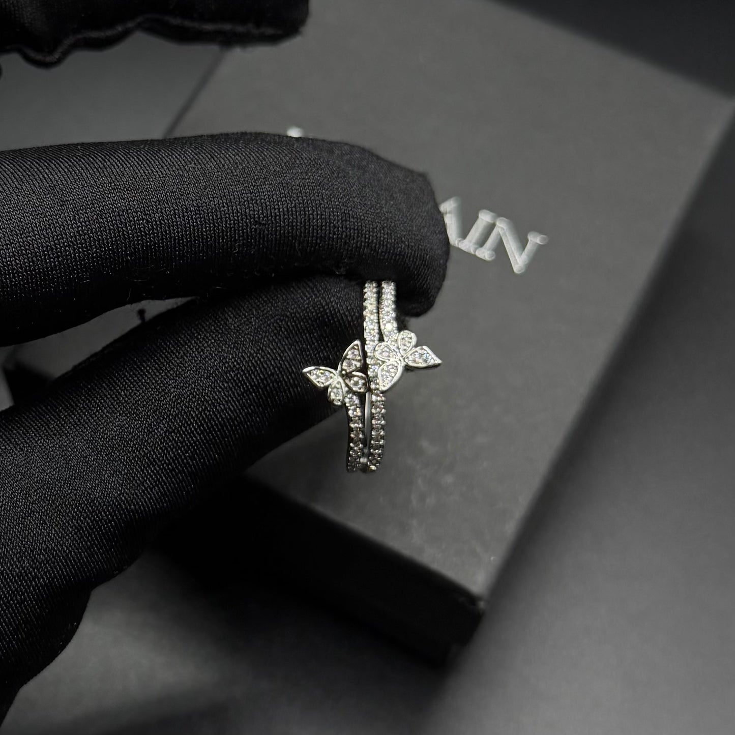 ICED OUT "DOUBLE BUTTERFLY V3" RING - ICERAIN JEWELRY