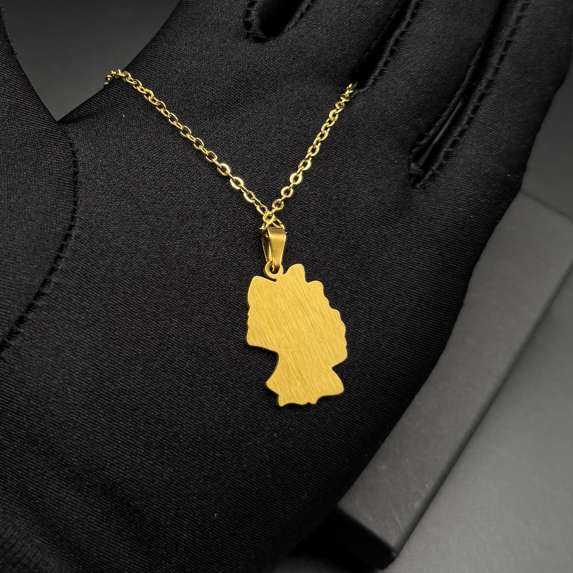 EDELSTAHL "GERMANY" LÄNDERKETTE - ICERAIN JEWELRY