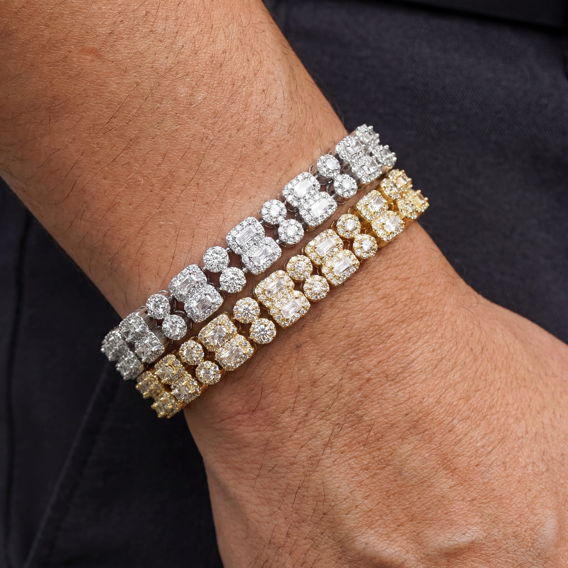 ICED OUT 10MM "DOUBLIX CUBAN" ARMBAND - ICERAIN JEWELRY