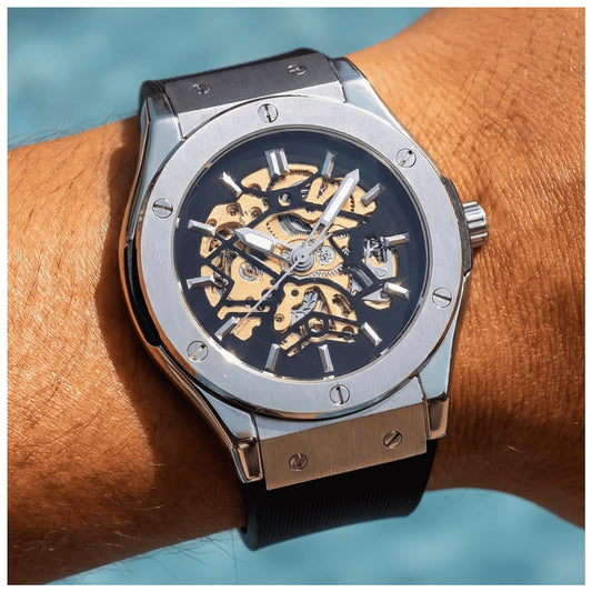 EDELSTAHL AUTOMATIK "MACHENO" UHR - ICERAIN JEWELRY