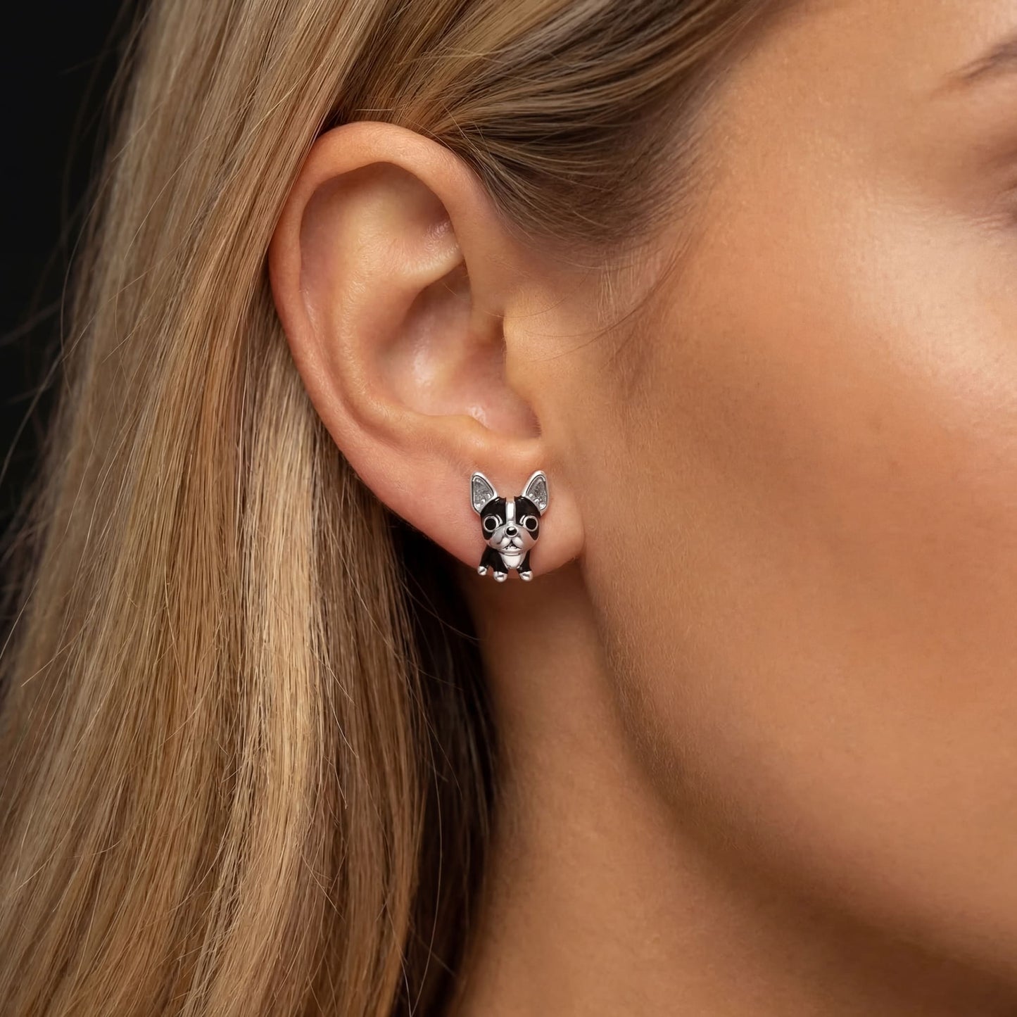 925S SILVER "CHIHUAUA" OHRRINGE - ICERAIN JEWELRY