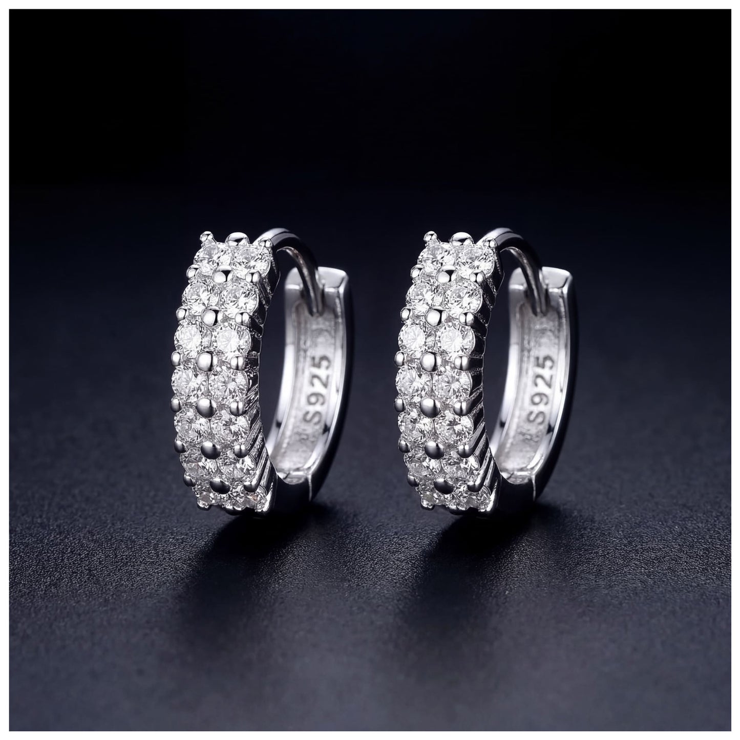 ICED OUT "DOUBLE CREOLES" OHRRINGE - ICERAIN JEWELRY